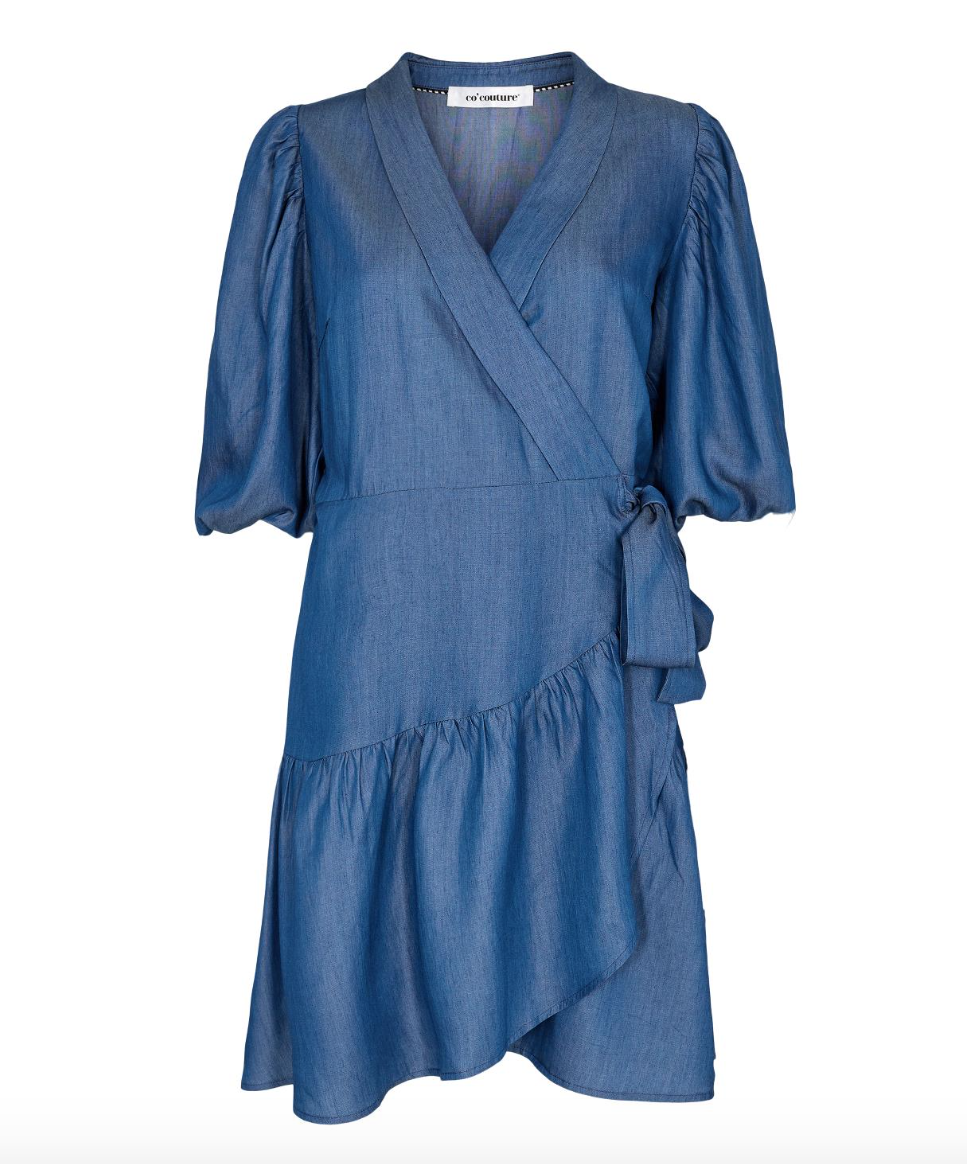 Shannon denim wrap dress