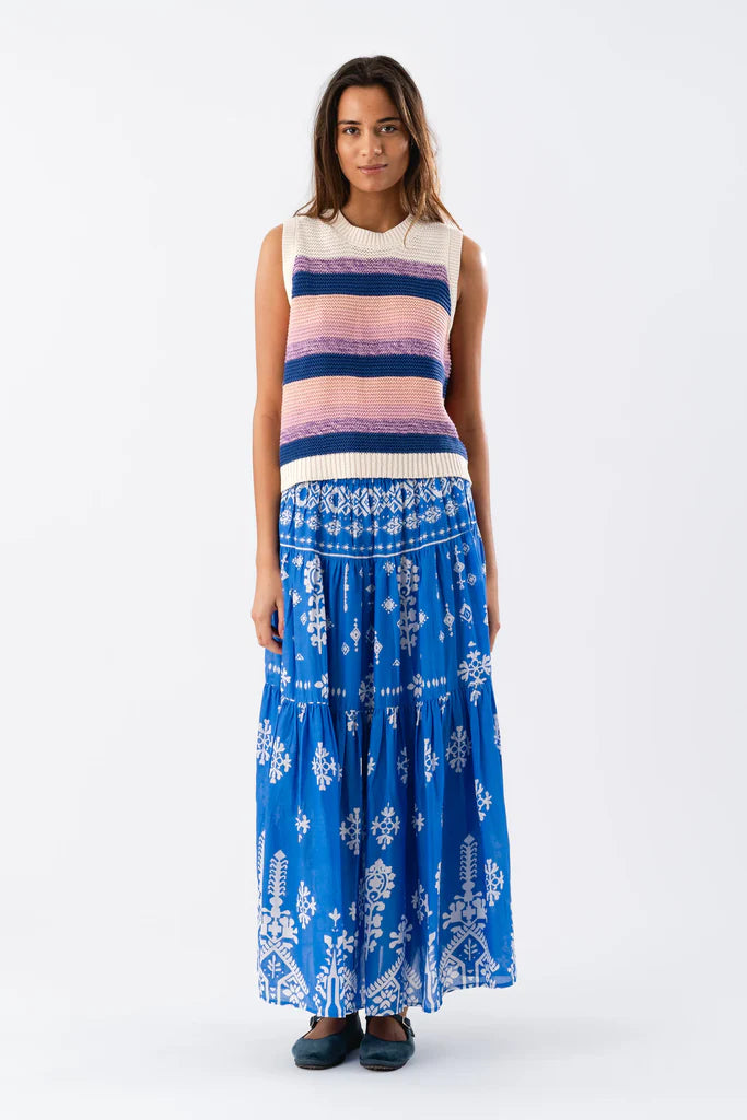 Sunsettll maxi skirt - blue