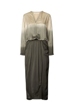 Load image into Gallery viewer, Vera Flow Wrap Dress Sand
