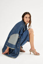 Load image into Gallery viewer, Denim Kimono Jacket Oya
