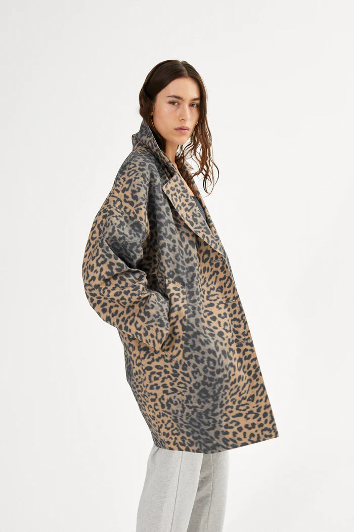 Leopard print Oversize Jacket