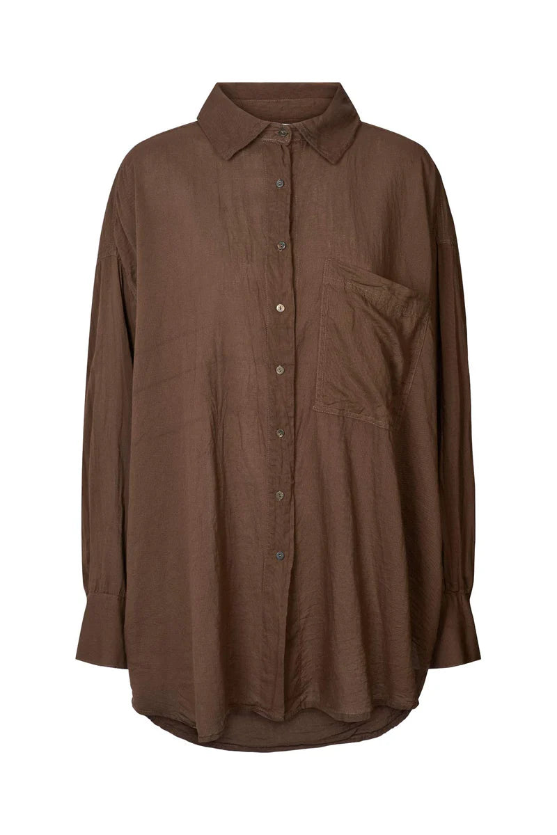 Noah Dark Brown Cotton