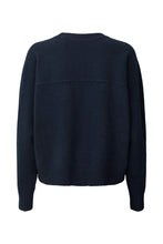 Load image into Gallery viewer, Dalani Pure wool boxy sweater I Navy

