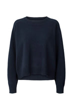 Load image into Gallery viewer, Dalani Pure wool boxy sweater I Navy
