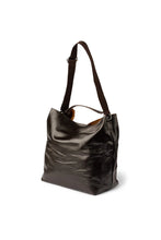 Load image into Gallery viewer, Daya Leather large bucket bag I Coffee
