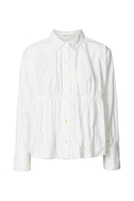 Load image into Gallery viewer, Poplin puffed hem shirt Sophie I White
