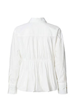 Load image into Gallery viewer, Poplin puffed hem shirt Sophie I White
