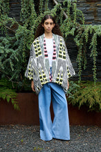 Load image into Gallery viewer, Ikat Combo Padded Kimono Abba Pink sand
