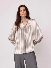 Load image into Gallery viewer, HellyCC Stripe V Shirt Off White

