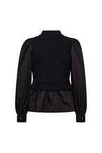 Load image into Gallery viewer, Elisabethcc Mix Zip Knit Black
