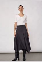 Load image into Gallery viewer, EloraCC Check Asym Skirt Dark Grey
