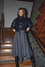 Load image into Gallery viewer, EloraCC Check Asym Skirt Dark Grey
