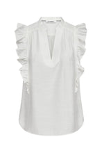 Load image into Gallery viewer, Heracc Frill v top White
