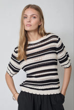 Load image into Gallery viewer, OdetteCC Stripe SS O Knit
