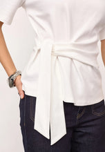 Load image into Gallery viewer, OrianeCC Pleat Tie Tee White

