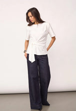 Load image into Gallery viewer, OrianeCC Pleat Tie Tee White
