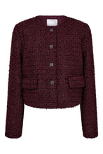Load image into Gallery viewer, PeachCC Boucle Jacket Plum
