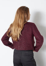 Load image into Gallery viewer, PeachCC Boucle Jacket Plum

