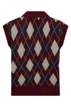 Load image into Gallery viewer, Rowcc Check Vest Winered
