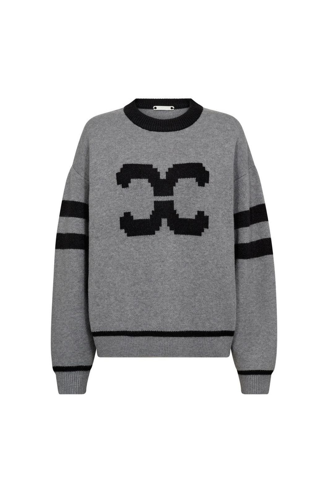 Rowcc Coco Logo Knit Light Grey