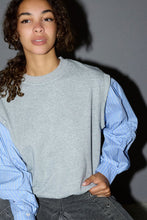 Load image into Gallery viewer, SabinaCC Mix Shirt Sweat Light Grey

