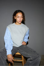 Load image into Gallery viewer, SabinaCC Mix Shirt Sweat Light Grey
