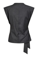 Load image into Gallery viewer, Saga Pleat Top Mid Grey
