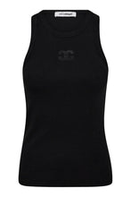 Load image into Gallery viewer, Sahara Embroidery Tank Top Black
