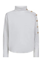 Hlaða mynd inn í gallerískoðara, Sannacc Asym Button Blouse White
