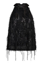 Load image into Gallery viewer, SillaCC Sequin Halter Top Black

