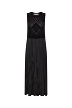 Load image into Gallery viewer, TammyCC Plisse Mix Dress Black
