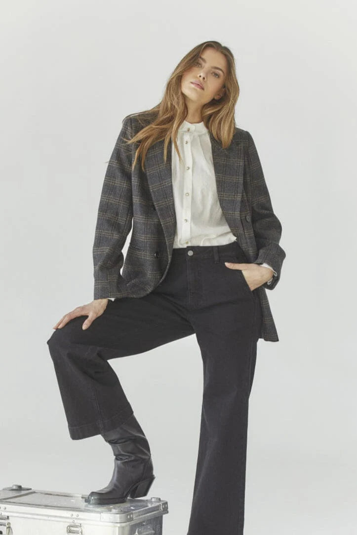 Valeriecc Blazer Jacket Dark Grey