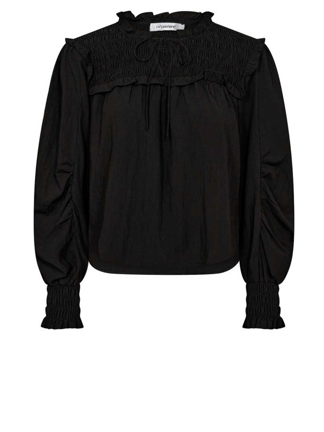 Vivacc Smock Blouse - Black