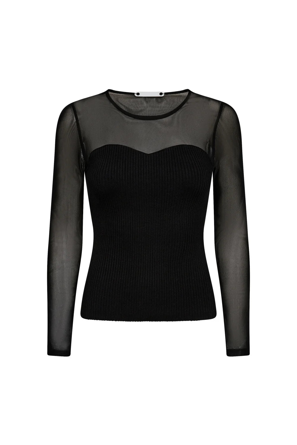 Badu Mix Corsage Blouse - Black