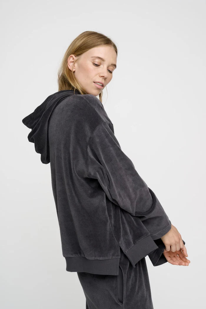 Cosmos Hoodie Velvet Dark Grey