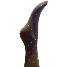 Agnes Brown Dot Tights