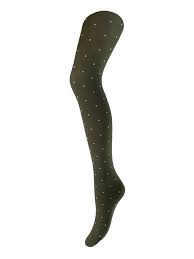 Agnes Army Dot Tights