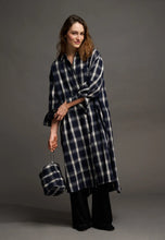 Load image into Gallery viewer, Floret Shirtdress Check Dark Navy
