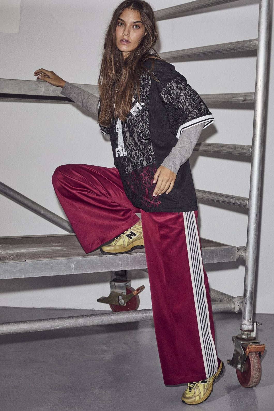 Baggy track pants Amarone