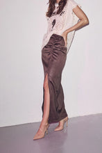 Load image into Gallery viewer, Chrisse Drape Slit Skirt
