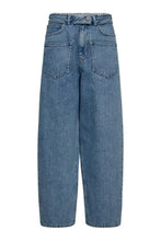 Load image into Gallery viewer, Flip Waist Pocket Jeans Bleached Denim
