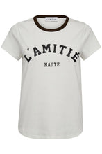 Load image into Gallery viewer, Neckline Logo Tee Off White Mocca
