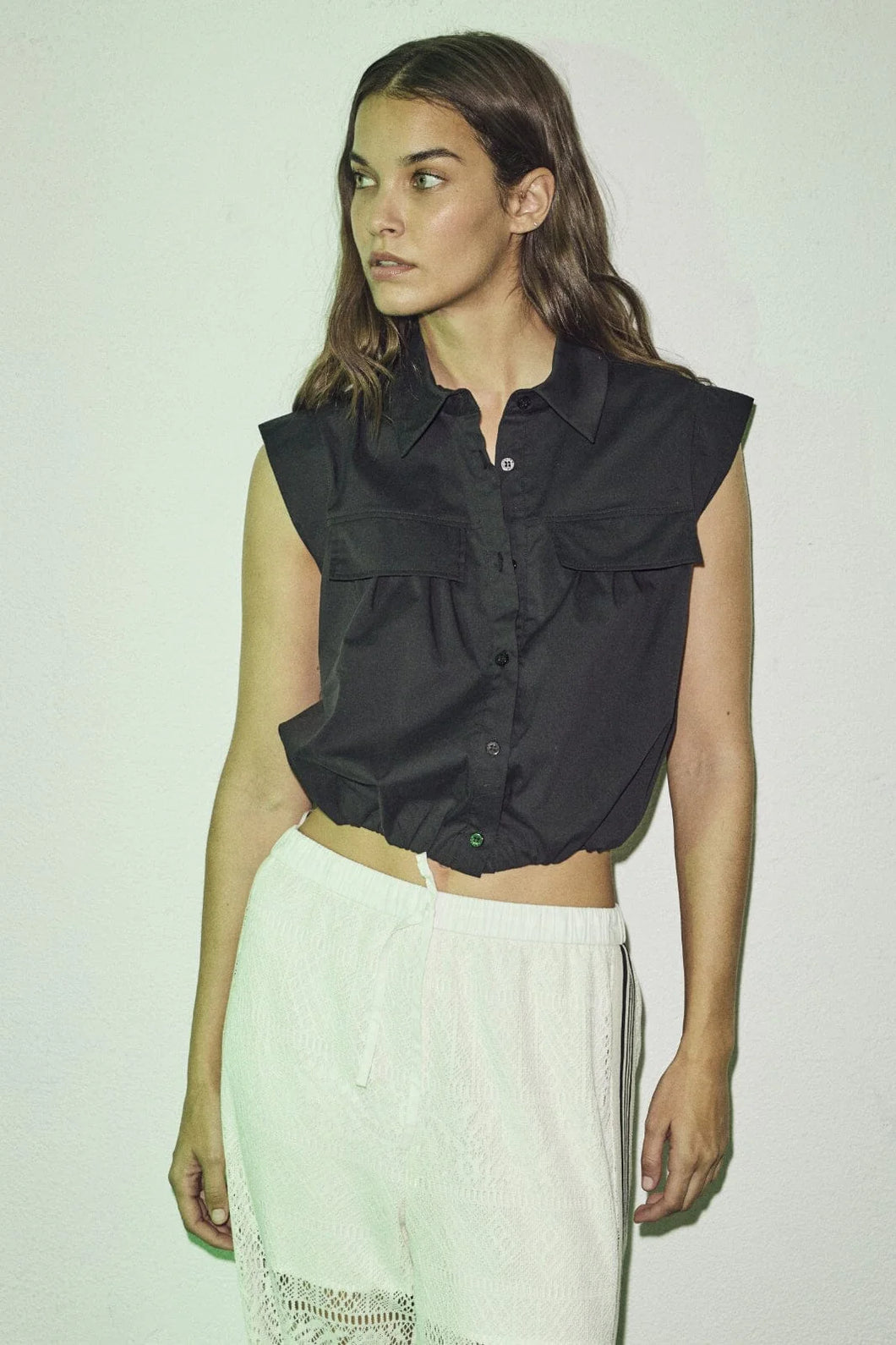 Poppy Summer Shirt Black