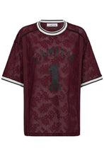 Load image into Gallery viewer, Sporty lace football tee   Amarone
