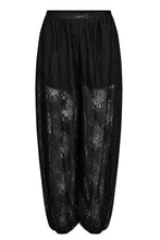 Load image into Gallery viewer, Bella Lace Harem Pant Black
