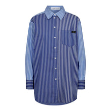 Hlaða mynd inn í gallerískoðara, Blue Mix Stripe Shirt
