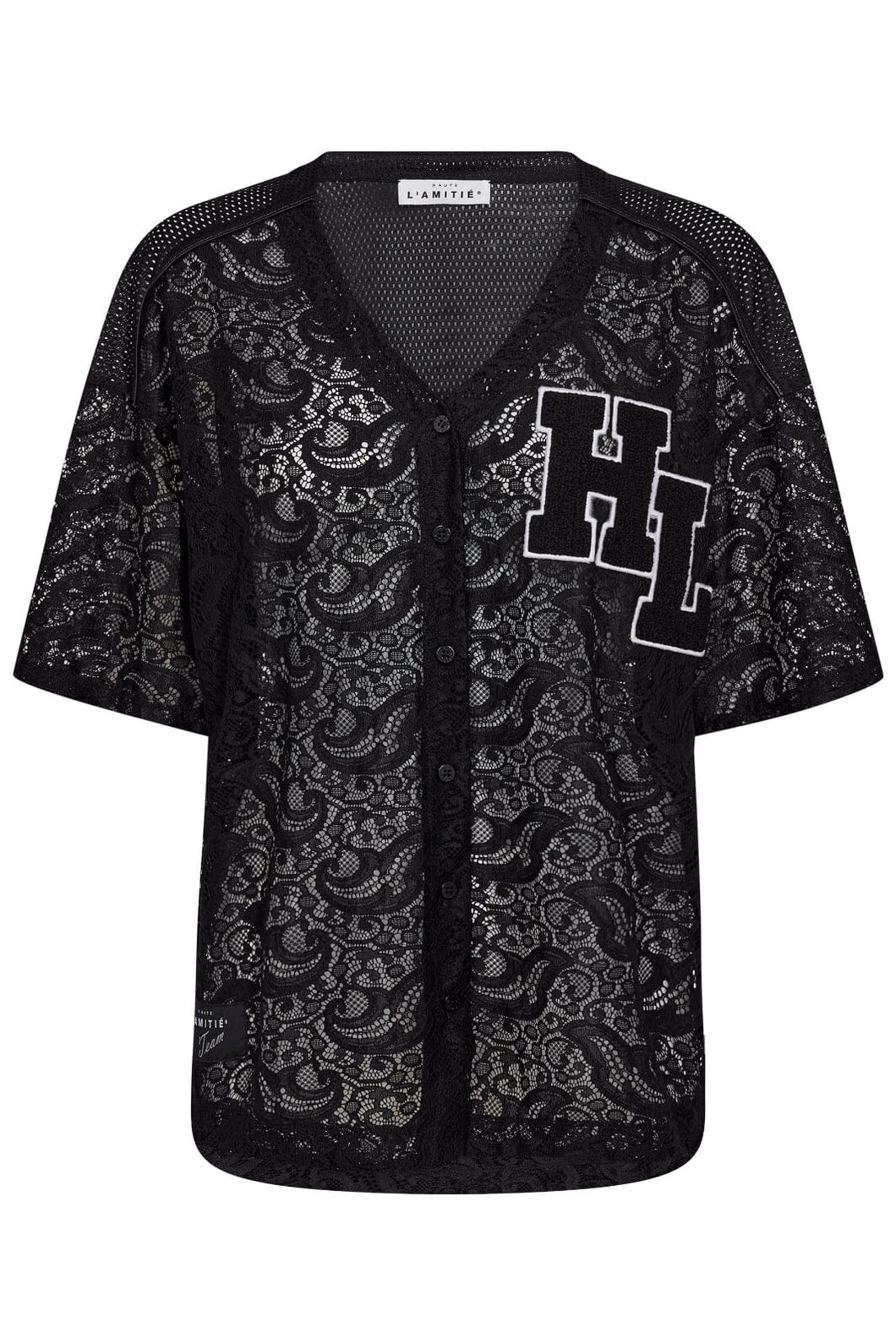 Court Lace Tee Black