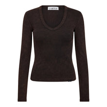 Hlaða mynd inn í gallerískoðara, Rib Acid Tee Mocca Acid wash
