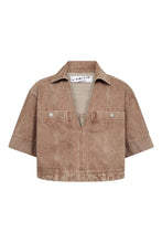 Load image into Gallery viewer, Drew Denim Top Camel
