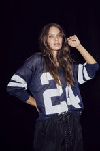 Load image into Gallery viewer, Drift Number Ls Tee Navy
